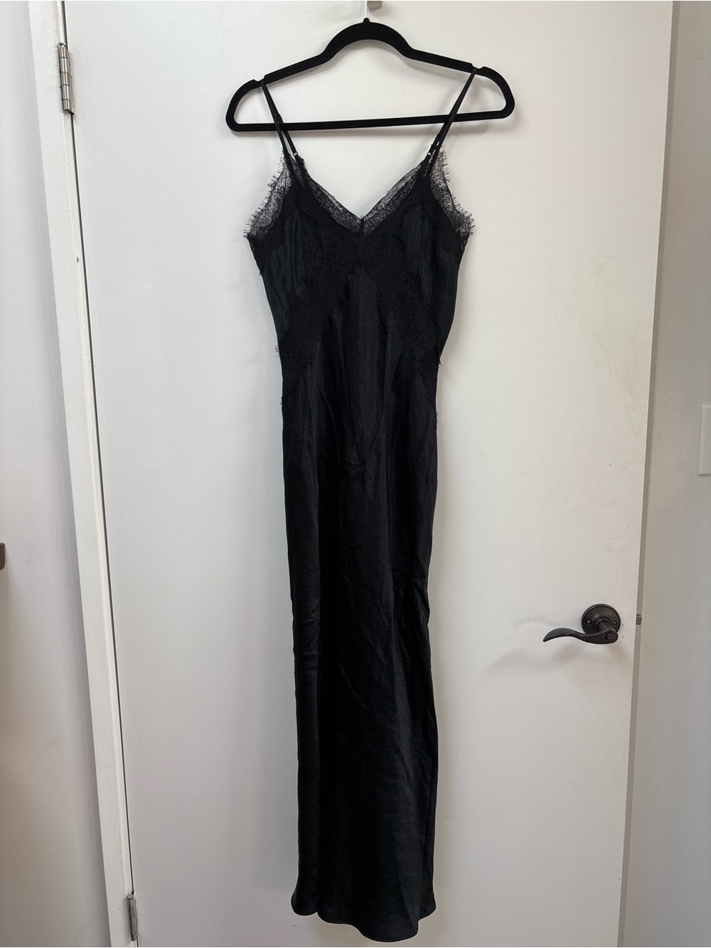 Lace-Trim Slip Dress